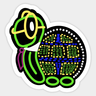 Main Street electrical parade turtle with Glasses Sticker